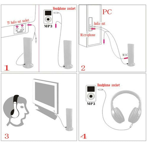 Hot Selling 5 in 1 Hi-Fi Wireless Earphone Headphone For FM Radio MP3